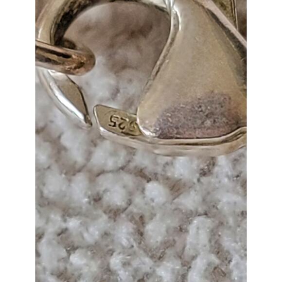 Estate Sterling Silver Layered Disc Link Necklace - 925 Stamped, 30" - Picture 5 of 5